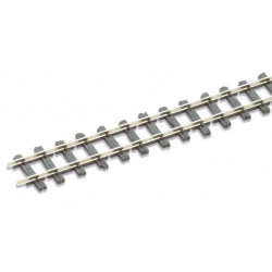 Rail maillechort - traverses imitation bois code 80 - 25 pcs