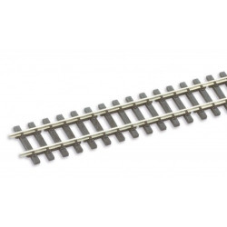 Rail maillechort - traverses imitation bois - 25 pcs