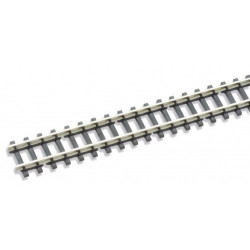 Rail maillechort - traverses imitation bois - 12 pcs