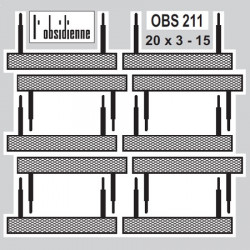 Marche-Pieds en bande (20x3 mm) - 10 pièces