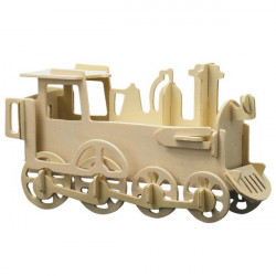 Puzzle en bois : La locomotive seule