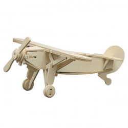 Puzzle en bois : L'avion de sport