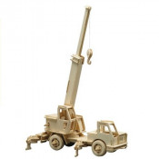 Puzzle en bois : camion-Grue