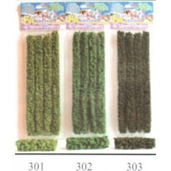 4 haies de 20cm vert clair