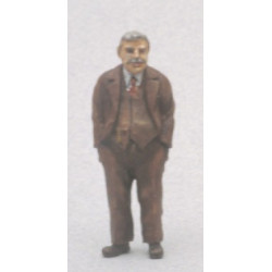 Homme en costume (figurine non peinte)