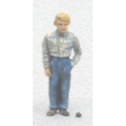 Freddy ado avec grenouille (figurine non peinte)