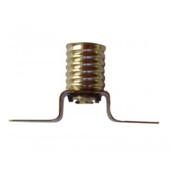 Douille avec 2 cosses à souder pour ampoules à culot E10