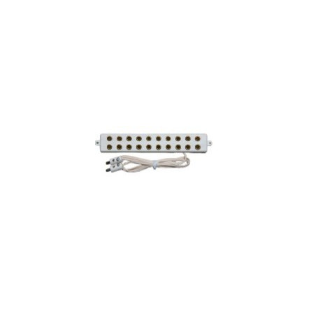 Répartiteur LED 6 Sorties M1 - Mini Prise, Câble 2 M, épaisseur 10 Mm, Largeur 38 Mm, Pour Installation éclairage