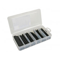 Coffret de tubes thermorétractables noirs 170 pcs