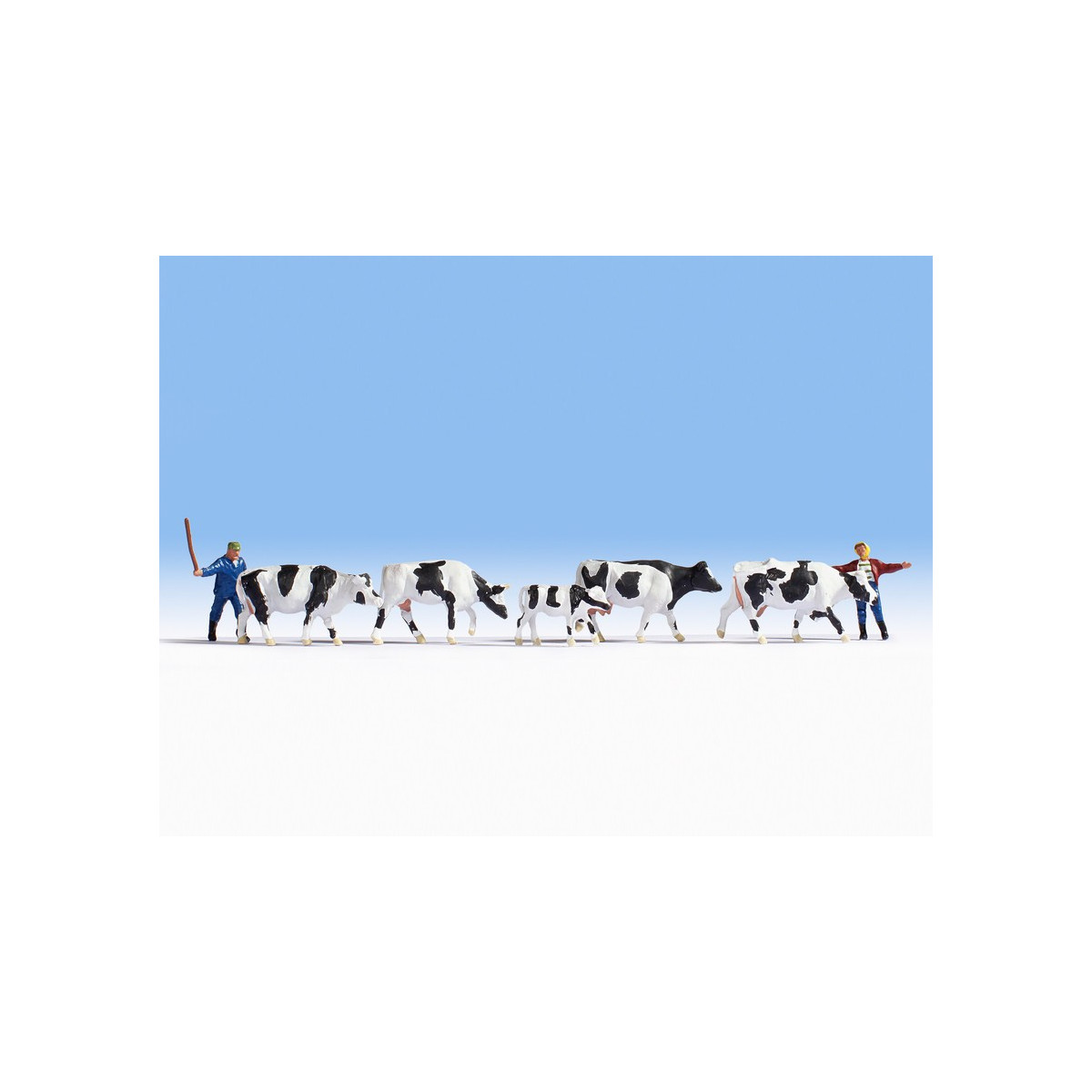 Noch - 15724 - Modélisme Ferroviaire - Gardien Et Troupeau De Vaches - 2 Figurines + 5 Vaches Noch - 15724 - Modélisme Ferroviaire - Gardien Et Troupeau De Vaches - 2 Figurines + 5 Vaches