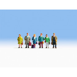 HO/ Voyageurs : 6 figurines + accessoires