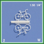 4 Bicyclettes blanches 1:50