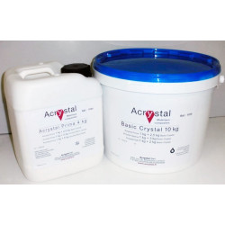 Kit Acrylique de 3,5 kg : 1kg de liquide Acrystal PRIMA et 2,5 kg de poudre Acrystal livré en vrac