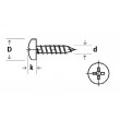 DIN 7981 Cylindrique cruciforme
